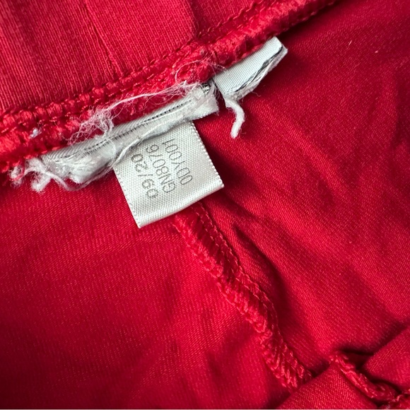 Adidas Women’s Essentials 3-Stripe Leggings Red Size Small - Medium - Picture 2 of 2